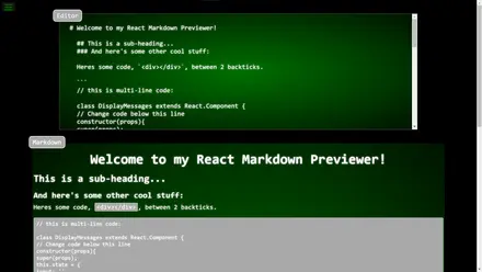 Markdown Previewer
